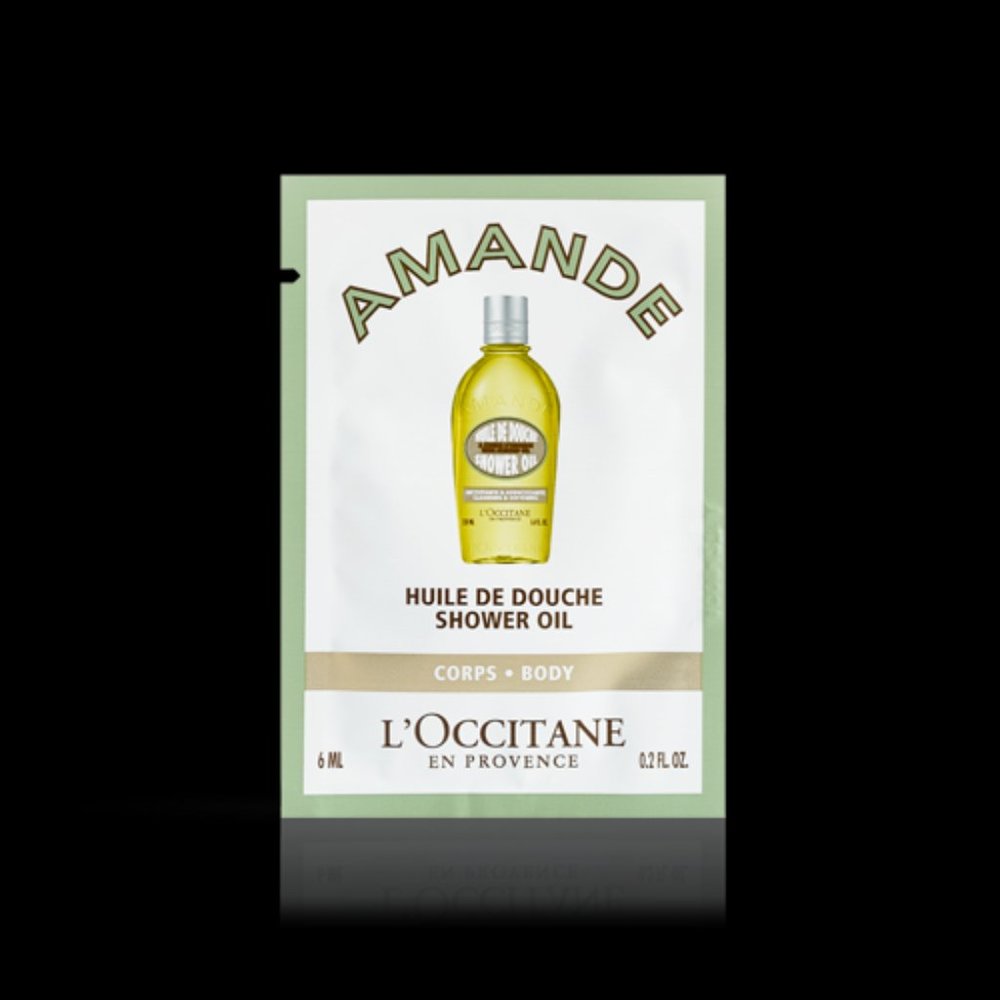 50 L'occitane Amande Shower Oil French Brand Almond Oil Samples 6 ml each